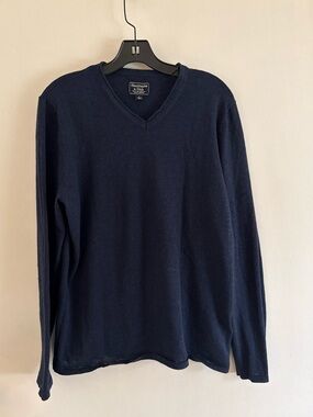 American Eagle Sweater Women Large Blue V Neck Pullover Adult Casual